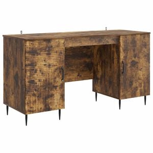 vidaXL Stol Dimljeni hrast 142,5 x 50 x 75 cm Konstruirano drvo