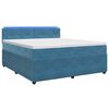 vidaXL Boxspring krevet s madracem Plava 140 x 200 cm Bar&scaron;un
