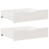 vidaXL Ladice ispod kreveta 2 kom bijele 75x55x17 cm od borovine