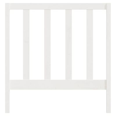 vidaXL Uzglavlje za krevet bijelo 95 x 4 x 100 cm od masivne borovine