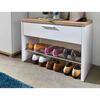422778 Germania Shoe Bench "Top" White and Sonoma Oak 3192-178