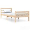 vidaXL Okvir za krevet od masivnog drva 90 x 200 cm