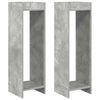 vidaXL Stalak za biljke s policom 2 pcs Betonsko Siva 30 x 30 x 100 cm