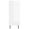 vidaXL Komoda sjajna bijela 34,5 x 34 x 90 cm od konstruiranog drva