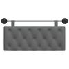 vidaXL Držeće uzglavlje Zidne Tamno siva 110 x 55 x 7 cm tkanina