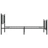 vidaXL Metalni okvir kreveta uzglavlje i podnožje crni 107x203 cm