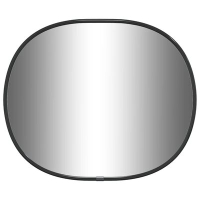 vidaXL Zidno ogledalo crna 30x25 cm