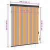 vidaXL Vanjska roleta 140 x 250 cm žuto-bijela
