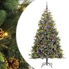vidaXL Umjetno Drvo za Božić s &Scaron;i&scaron;arkama 300 LED lampica Topla bijela
