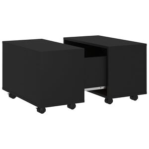 vidaXL Stolić za kavu crni 60 x 60 x 38 cm od konstruiranog drva