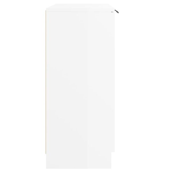 vidaXL Komoda sjajna bijela 60x30x70 cm od konstruiranog drva