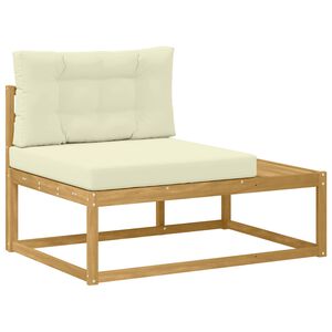 vidaXL Vanjski krajnji kauč Bijela 115 x 83 x 73 cm Poliester