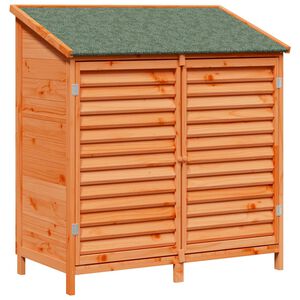 vidaXL Vrtna &Scaron;upa Smeđa 106 x 56 x 113,5 cm Čvrsto drvo jele