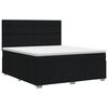 vidaXL Boxspring krevet s madracem Crna 140 x 190 cm Tkanina