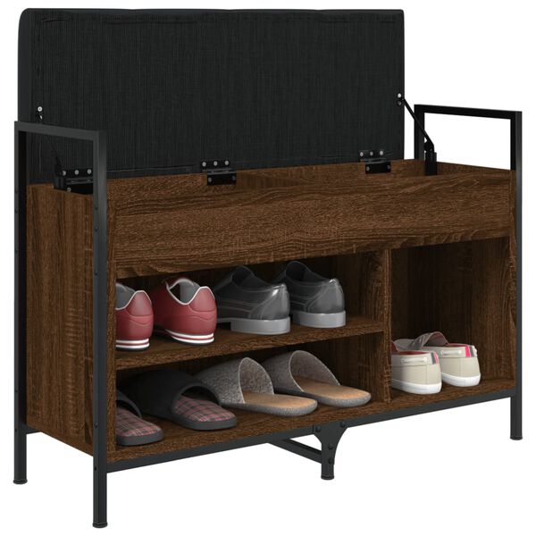 vidaXL Klupa za cipele boja smeđeg hrasta 85,5x32x57,5 cm drvena