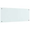 vidaXL Kuhinjski zaštita Bijelo 100 x 40 cm Staklo otporno na udarce