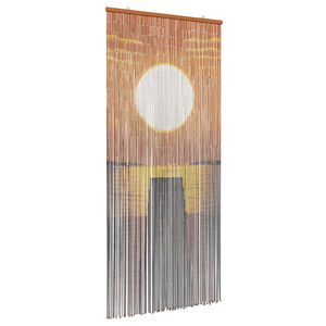 vidaXL Zavjesa za vrata protiv insekata vi&scaron;ebojna 200 x 90 cm Bambus