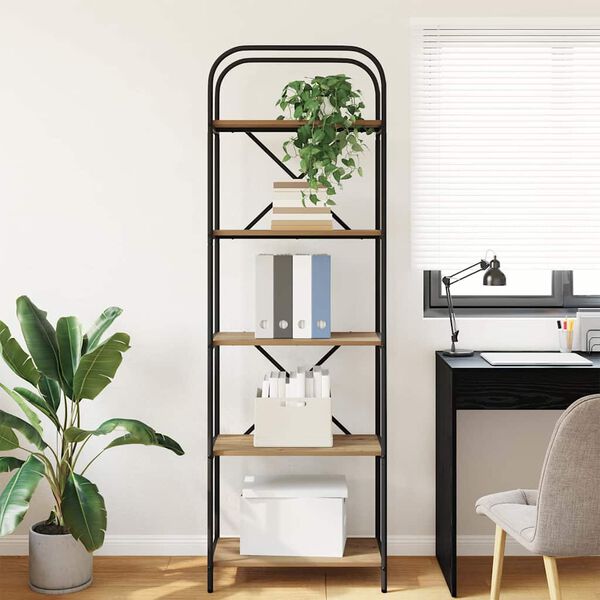 vidaXL Polica Umjetnički hrast 60 x 30 x 183 cm Konstruirano drvo