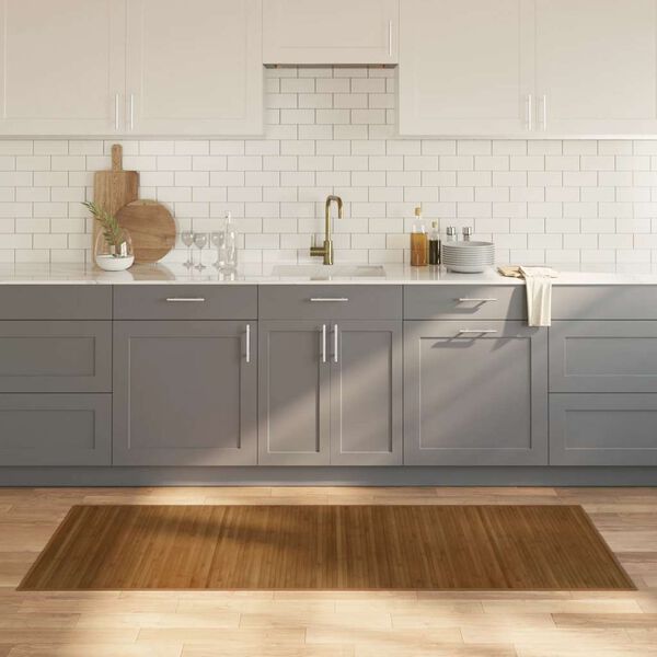 vidaXL Tepih pravokutni smeđi 80 x 200 cm od bambusa