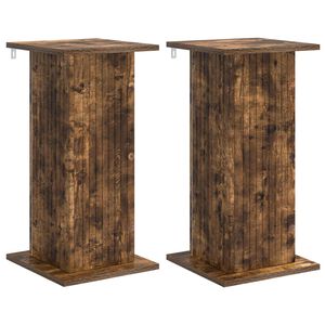 vidaXL Stalak za biljke 2 kom. Dimljeni hrast 30,5 x 30 x 60,5 cm
