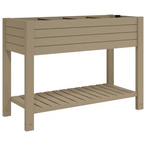 vidaXL Povi&scaron;ena vrtna gredica svjetlosmeđa 110x45x79 cm polipropilen