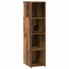 vidaXL Highboard Staro drvo 30 x 41 x 124 cm Konstruirano drvo