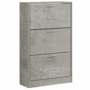 vidaXL Ormarić za cipele boja betona 63x24x103 cm konstruirano drvo