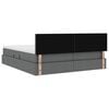 vidaXL Krevet s od storage Tamno siva 180 x 200 cm Lažna koža