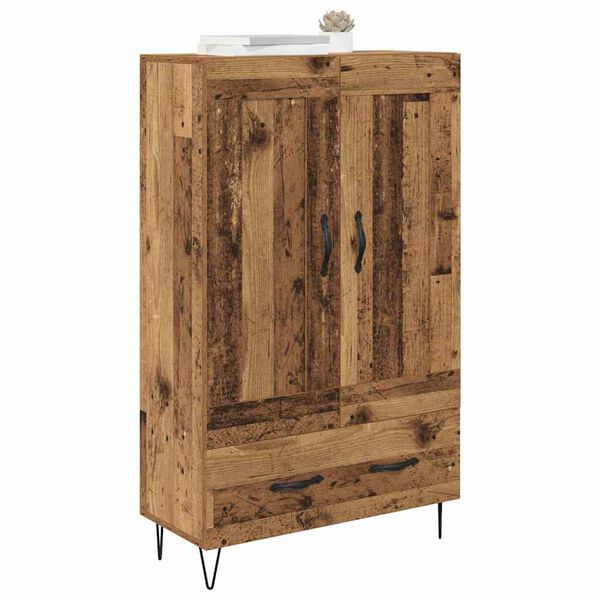 vidaXL Highboard Staro drvo 69,5 x 31 x 115 cm Konstruirano drvo