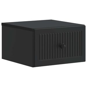 vidaXL Noćni ormarić za montažu na zid Zidne Crna 33 x 34,5 x 20 cm