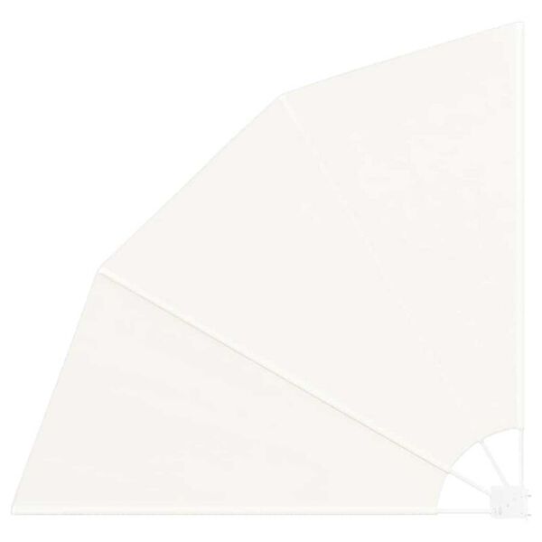 vidaXL Zaslon za privatnost na balkonu Krema 160 x 160 cm Poliester