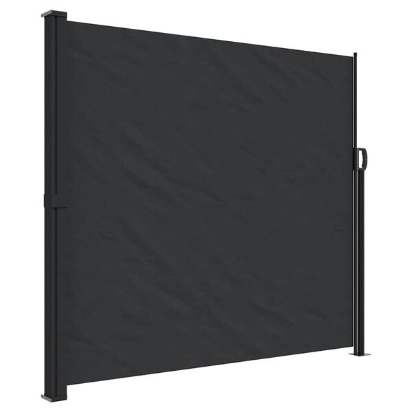 vidaXL Bočna tenda na uvlačenje crna 180 x 300 cm