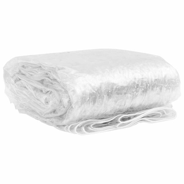 vidaXL Prozirna cerada s u&scaron;icama 1x10 m PVC