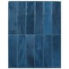 vidaXL Pravougaona keramika 50 kom. Plava 29 x 23 x 0,08 cm