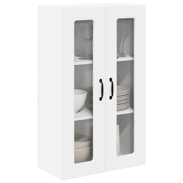 vidaXL Zidni kuhinjski ormarić s policom Zidne Bijelo 60 x 31 x 100 cm