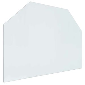 vidaXL Staklena ploča za kamin *Transparent*an 80 x 60 cm Stakl