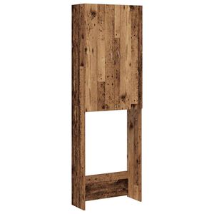 vidaXL Ormar za perilicu rublja staro drvo 64x25,5x190 cm