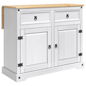 vidaXL Set kuhinjskog otoka Bijela i vosak od meda 112 x 70 x 91,5 cm