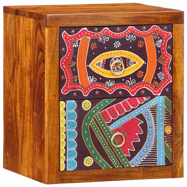 vidaXL Noćni ormar Smeđa 35 x 30 x 40 cm Čvrsto drvo akacije