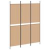 vidaXL 3-panelni pregradni zid Bež 150 x 200 cm Tkanina