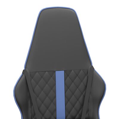 vidaXL Masažna igraća stolica plavo-crna od umjetne kože