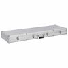 vidaXL Kutija za oružje srebrna 118 x 38 x 12 cm aluminijska