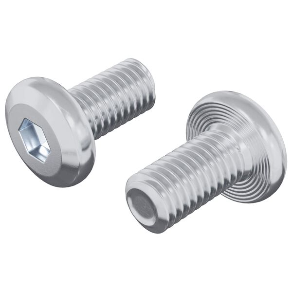 vidaXL Vijak za zaključavanje 2 pcs Srebrno M6 x 12 mm Čelik