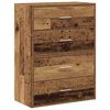 vidaXL Ormari s 4 ladice 2 kom boja drva 60x31x40 cm konstruirano drvo