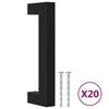 vidaXL Ručke za ormarić 20 kom crne 96 mm od nehrđajućeg čelika