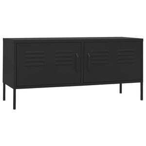 vidaXL TV ormarić crni 105 x 35 x 50 cm čelični
