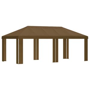 vidaXL Gazebo Pokrivač 6 x 3 m Sivosmeđa Poliester 190