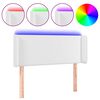 vidaXL LED uzglavlje bijelo 103x16x78/88 cm od umjetne kože