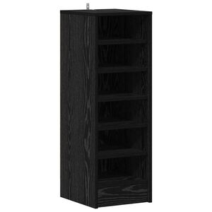 vidaXL Ormar za cipele 32 x 35 x 90 cm Konstruirano drvo Crni hrast