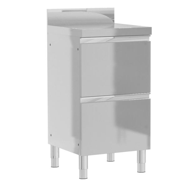 vidaXL Komercijalni kuhinjski ormarići 3 kom. od nehrđajućeg čelika